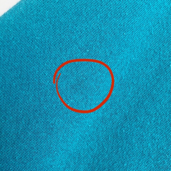 Vintage Style Basic Hanes Teal Fleece Lined Crewneck Sweater - Picture 7 of 9